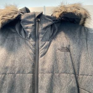 The North Face Women's Harway Insulated Parka - TNF Dark Grey Herringbone - S